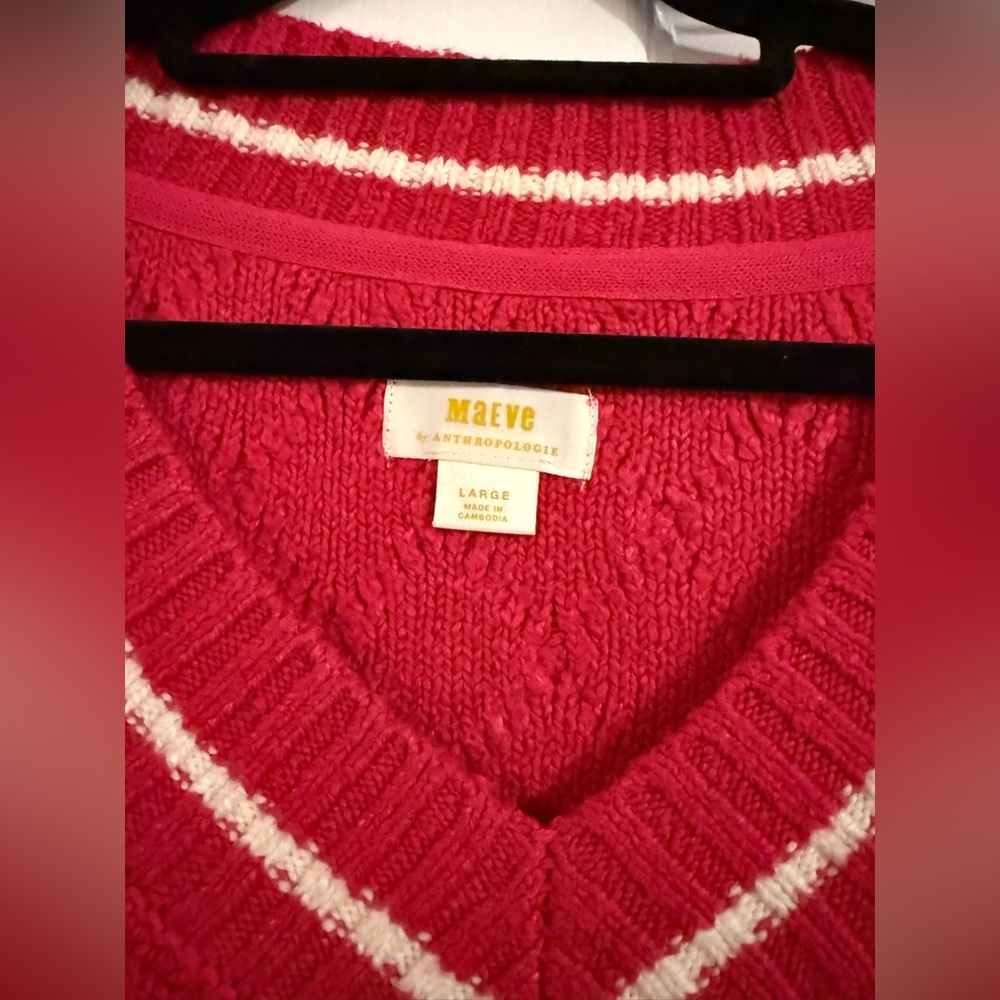 Maeve Tilly V-Neck Pullover Sweater - Picture 4 of 5
